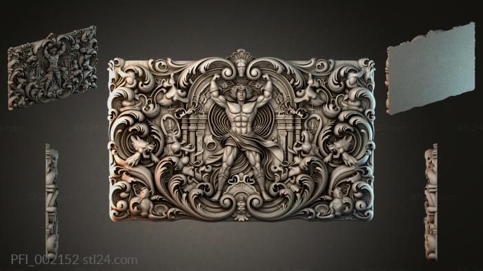 Панно фентези (PFI_002152) 3D модель для ЧПУ станка