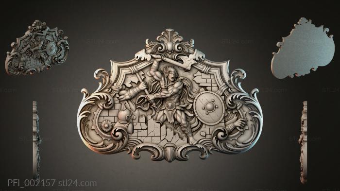 Панно фентези (PFI_002157) 3D модель для ЧПУ станка