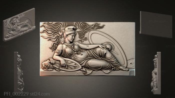 Панно фентези (PFI_002229) 3D модель для ЧПУ станка