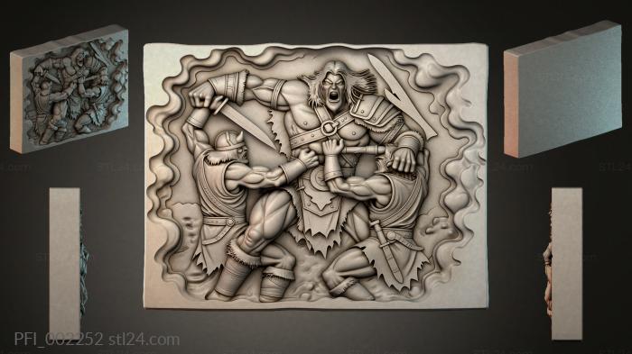 Панно фентези (PFI_002252) 3D модель для ЧПУ станка