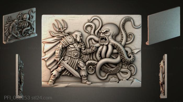 Панно фентези (PFI_002253) 3D модель для ЧПУ станка