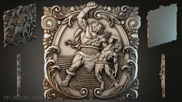 Панно фентези (PFI_002261) 3D модель для ЧПУ станка