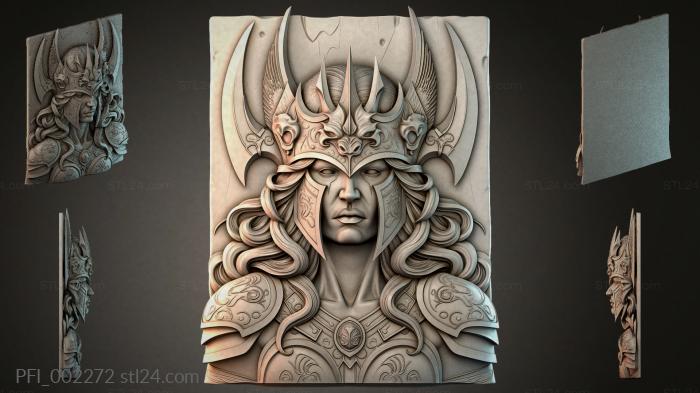 Панно фентези (PFI_002272) 3D модель для ЧПУ станка