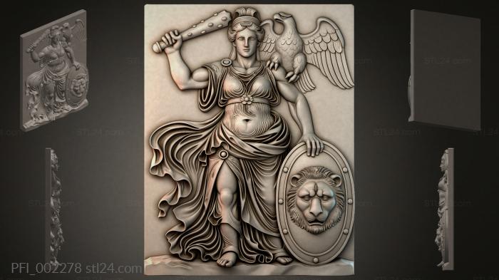 Панно фентези (PFI_002278) 3D модель для ЧПУ станка