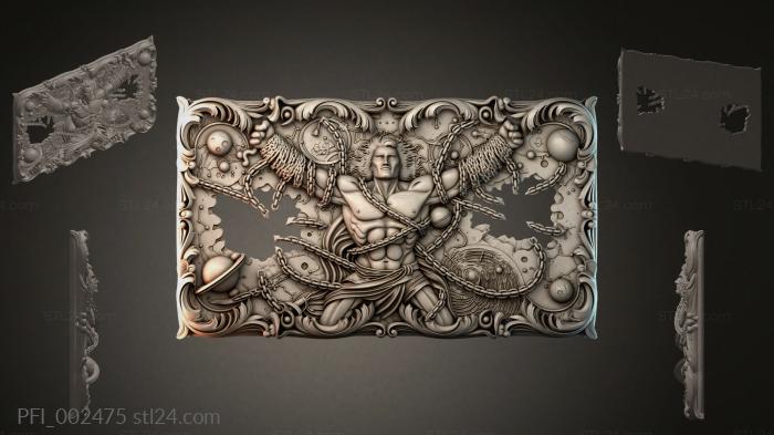 Панно фентези (PFI_002475) 3D модель для ЧПУ станка