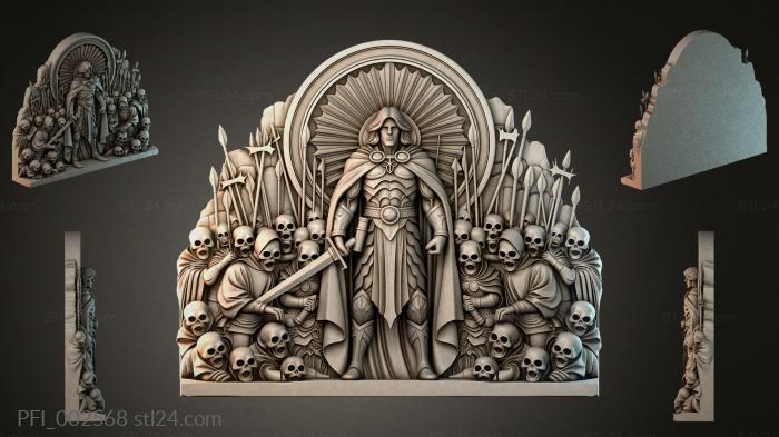 Панно фентези (PFI_002568) 3D модель для ЧПУ станка