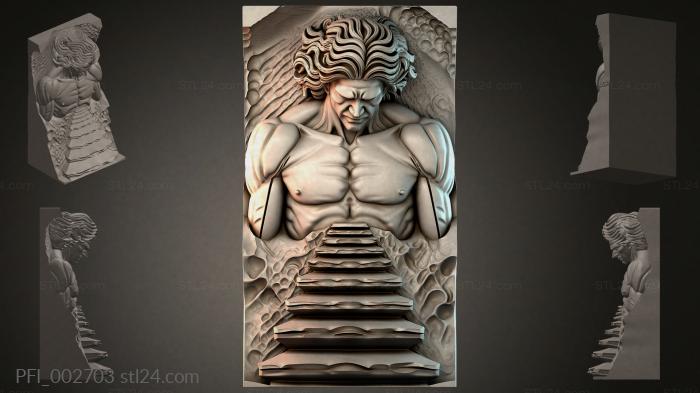 Панно фентези (PFI_002703) 3D модель для ЧПУ станка