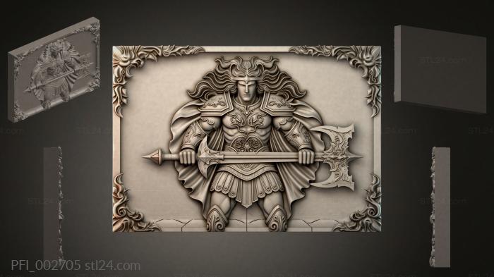 Панно фентези (PFI_002705) 3D модель для ЧПУ станка