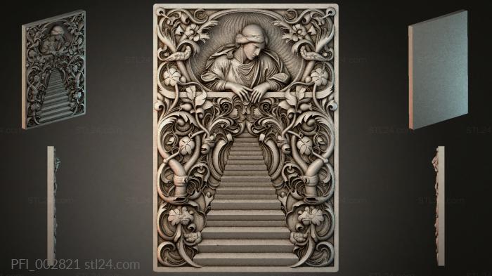Панно фентези (PFI_002821) 3D модель для ЧПУ станка