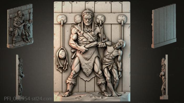 Панно фентези (PFI_002954) 3D модель для ЧПУ станка