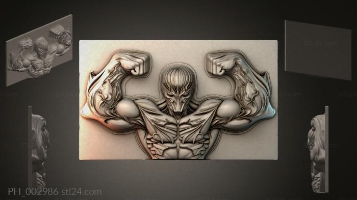 Панно фентези (PFI_002986) 3D модель для ЧПУ станка