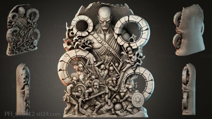 Панно фентези (PFI_003012) 3D модель для ЧПУ станка