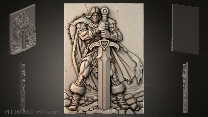 Панно фентези (PFI_003032) 3D модель для ЧПУ станка