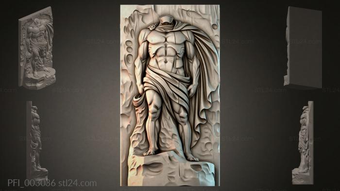 Панно фентези (PFI_003036) 3D модель для ЧПУ станка