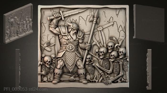 Панно фентези (PFI_003053) 3D модель для ЧПУ станка