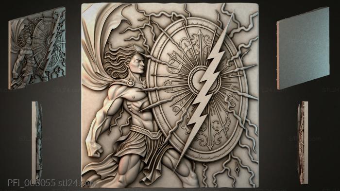 Панно фентези (PFI_003055) 3D модель для ЧПУ станка