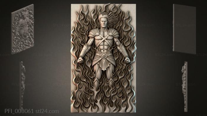 Панно фентези (PFI_003061) 3D модель для ЧПУ станка