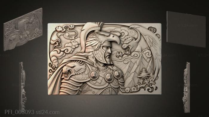 Панно фентези (PFI_003093) 3D модель для ЧПУ станка