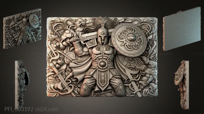 Панно фентези (PFI_003192) 3D модель для ЧПУ станка