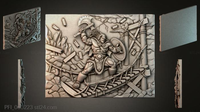 Панно фентези (PFI_003223) 3D модель для ЧПУ станка