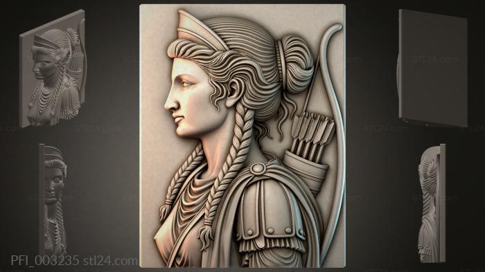 Панно фентези (PFI_003235) 3D модель для ЧПУ станка