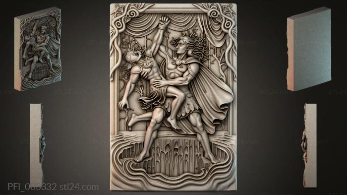 Панно фентези (PFI_003332) 3D модель для ЧПУ станка