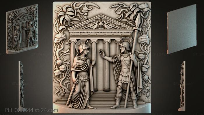 Панно фентези (PFI_003344) 3D модель для ЧПУ станка