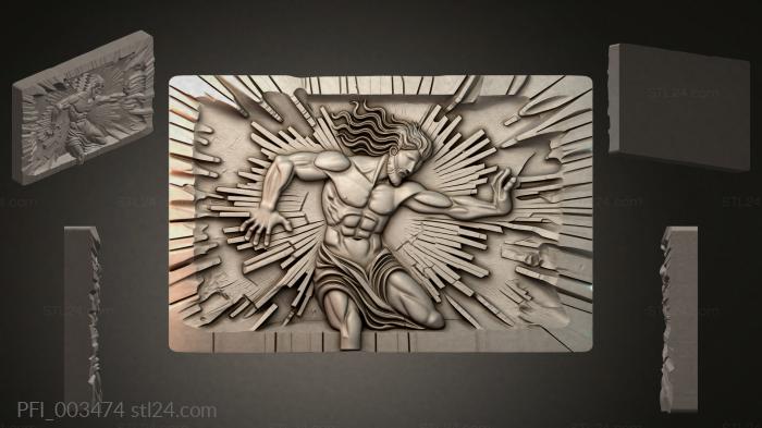Панно фентези (PFI_003474) 3D модель для ЧПУ станка