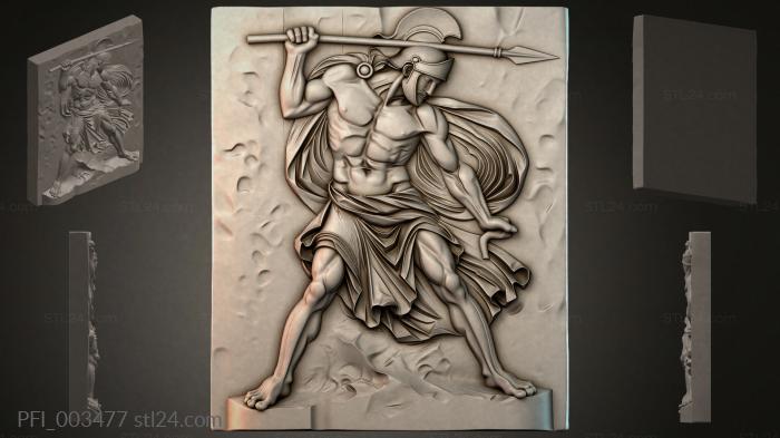 Панно фентези (PFI_003477) 3D модель для ЧПУ станка