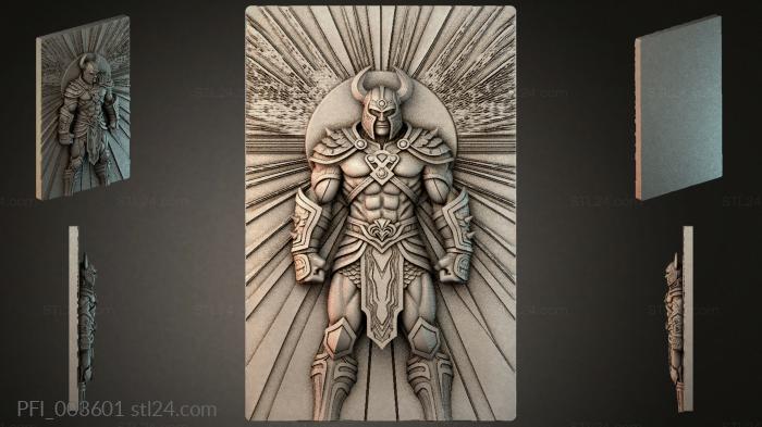 Панно фентези (PFI_003601) 3D модель для ЧПУ станка