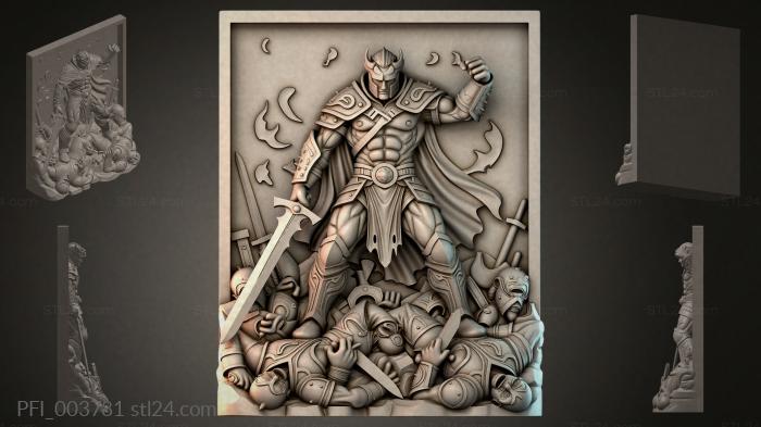 Панно фентези (PFI_003781) 3D модель для ЧПУ станка