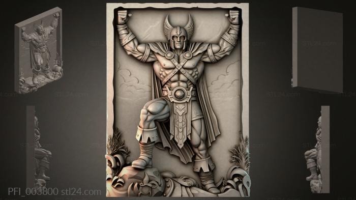 Панно фентези (PFI_003800) 3D модель для ЧПУ станка