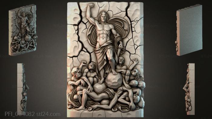 Панно фентези (PFI_004082) 3D модель для ЧПУ станка