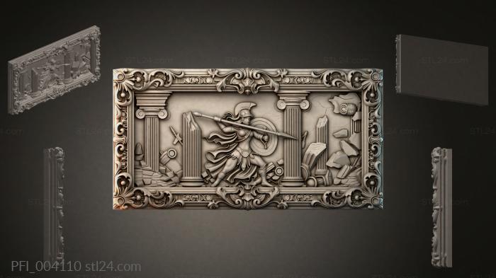 Панно фентези (PFI_004110) 3D модель для ЧПУ станка