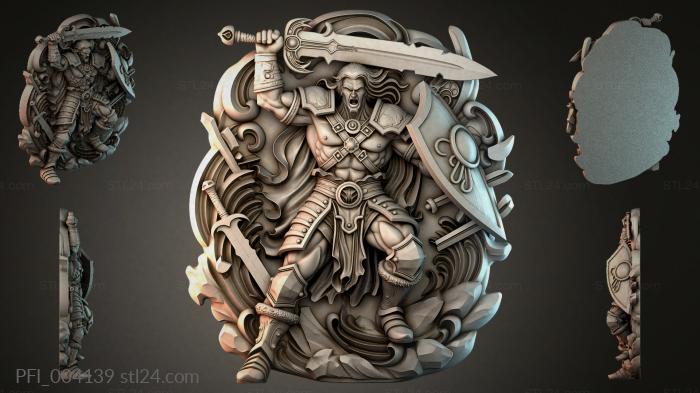 Панно фентези (PFI_004139) 3D модель для ЧПУ станка