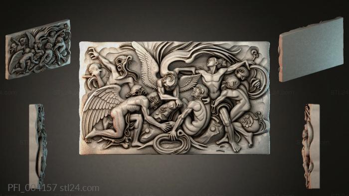 Панно фентези (PFI_004157) 3D модель для ЧПУ станка