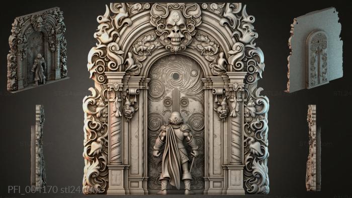 Панно фентези (PFI_004170) 3D модель для ЧПУ станка