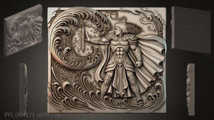 Панно фентези (PFI_004171) 3D модель для ЧПУ станка