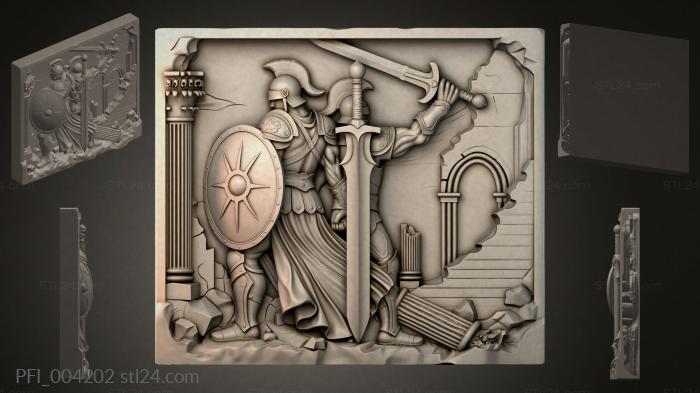 Панно фентези (PFI_004202) 3D модель для ЧПУ станка