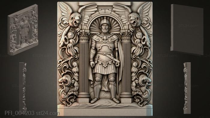 Панно фентези (PFI_004203) 3D модель для ЧПУ станка