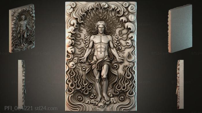 Панно фентези (PFI_004221) 3D модель для ЧПУ станка