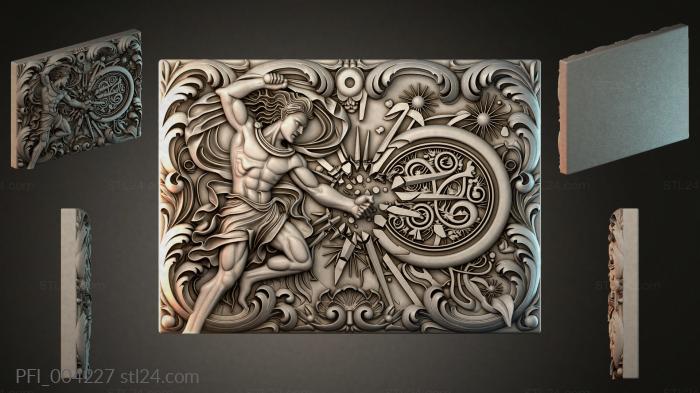 Панно фентези (PFI_004227) 3D модель для ЧПУ станка