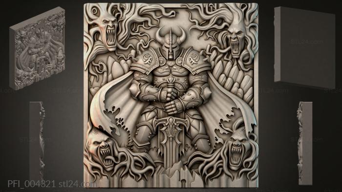 Панно фентези (PFI_004321) 3D модель для ЧПУ станка