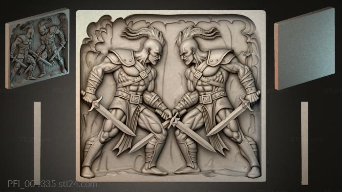 Панно фентези (PFI_004335) 3D модель для ЧПУ станка