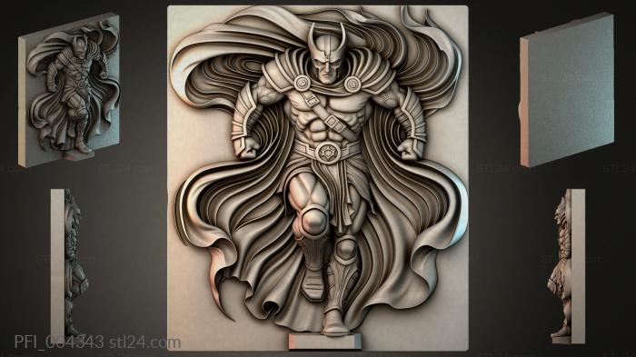 Панно фентези (PFI_004343) 3D модель для ЧПУ станка