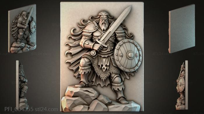 Панно фентези (PFI_004355) 3D модель для ЧПУ станка