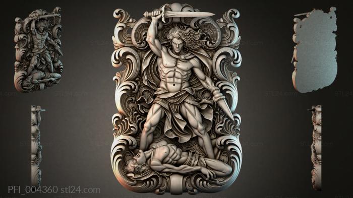 Панно фентези (PFI_004360) 3D модель для ЧПУ станка