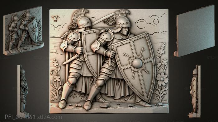 Панно фентези (PFI_004361) 3D модель для ЧПУ станка