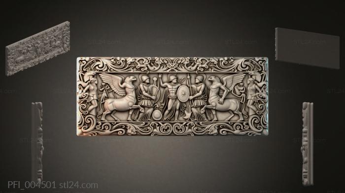 Панно фентези (PFI_004501) 3D модель для ЧПУ станка