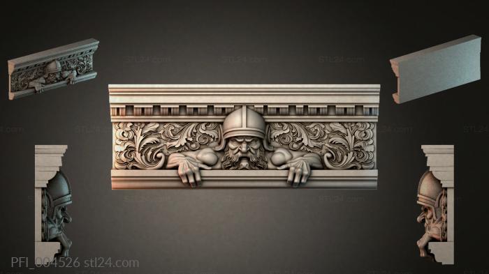 Панно фентези (PFI_004526) 3D модель для ЧПУ станка